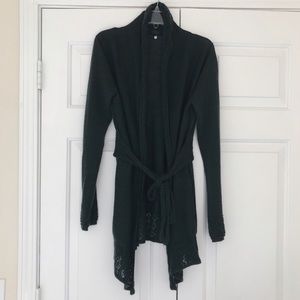 Anthropologie Knitted & Knotted Green Cardigan